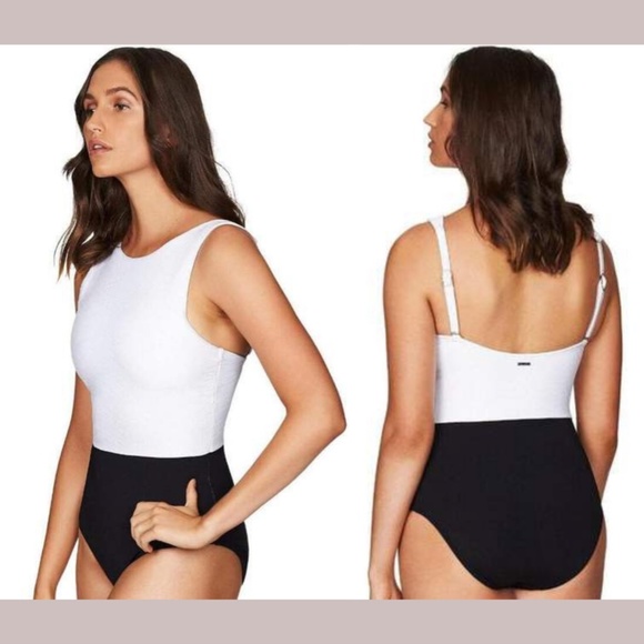 NWT $130 Sea Level Majorca High Neck One-Piece Swimsuit [SZ‎ 10 US ] - Picture 2 of 12